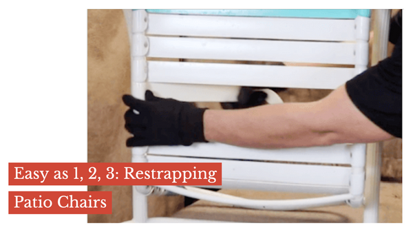 Easy as 1, 2, 3: Restrapping Patio Chairs