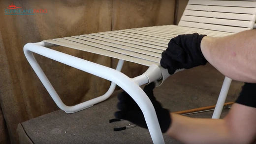 How to Install a Double Wrap Vinyl Strap – Sunniland Patio - Patio ...